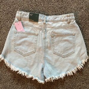 Brand new, HIGH RISE, denim shorts